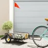 Image de Remorque pour vélo noir 122x53x31 cm fer - SALUTUYA - BD1969