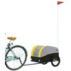 Image de Bon plan Remorque de vélo - JILI HOT - Remorque de Voyage noir et jaune 30 kg fer Thome3132634