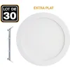 Image de 30 Spots Encastrable LED Downlight Rond Extra-Plat 18W Blanc Neutre 4500K