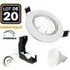Image de Spot encastrable - EUROPALAMP - GU10 - 20 pièces - 6W Dimmable - Blanc Froid 6000K