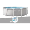 Image de Kit piscine tubulaire Intex Prism Frame ronde 366 x 122 m + 6 cartouches de filtration