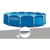 Image de Kit piscine tubulaire Intex Metal Frame ronde 366 x 076 m + Bâche de protection