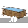 Image de Kit piscine bois Gré Marbella 2 420 x 270 x 117 m + Douche