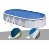 Image de Kit piscine acier blanc Gré Fidji ovale 527 x 327 x 122 m + Bâche hiver + Tapis de sol