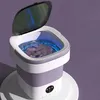 Image de Lave-seau portable - Vvikizy- Mini laveuse automatique pliable - Violet - 100-240 Volt - 2157g - TPE PP - 7.5L