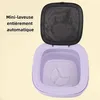 Image de Lave-linge compact pliable - Vvikizy- Lave-linge multifonction à cuve entièrement automatique - Déshydrateur intégré - Violet -