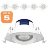 Image de Lot de 5 Spots LED encastrables rond blanc 5W IP20 6500K
