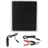 Image de Panneau Solaire Monocristallin 12V 10W tanche et Portable avec Clips pour Chargeur de Batterie RV PZCC