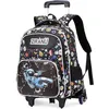 Image de Cartable a Roulettes Garon Primaire - Sac Dos roulettes pour Enfants de 7 12 Ans pour Lcole ou Les Voyages - Noir PZCC