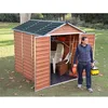 Image de PALRAM Abri de jardin Skylight 39 m² - Aluminium et polycarbonate - Ambre