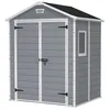 Image de Keter Abri de jardin Manor 65DD Abri résistant aux intempéries Gris - 152 x 185 x 226 cm