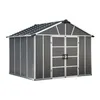 Image de PALRAM Abri de jardin Yukon 79 m² - Aluminium et polycarbonate - Gris