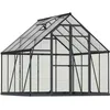 Image de Serre de jardin en aluminium gris et polycarbonate Balance 6m²