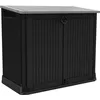 Image de Coffre de rangement extérieur KETER en résine 880 litres Noir - Malle de jardin sans vérins