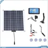 Image de Kit de panneaux solaires 200W Conversion dénergie efficace chargeur OBD contrôleur bleu pour camping-car voiture Camping