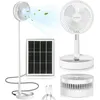 Image de Ventilateur Sur Pied Silencieux Ventilateur Sur Solaire Et Batterie Rechargeable Usb Ventilateur De Table Réglable En Hauteur