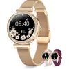 Image de Montre Connectée Femme Ronde Avec Appel Bluetooth 41Mm/1.27 Petite Smartwatch Femme Android Ios 3 Bracelet Connectée Femme Pod