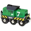 Image de Locomotive de Frêt à Pile - BRIO - Mixte - Vert - A partir de 3 ans