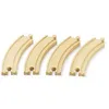 Image de Rails Courbes en Bois de Hêtre - BRIO - Lot de 4 - Mixte - 3 ans et plus