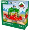 Image de Brio World Plaque Tournante et Personnage - Accessoire pour circuit de train en bois - Ravensburger - Mixte dès 3 ans - 33476