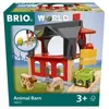 Image de BRIO World - 36012 - Grange des animaux - Accessoire pour circuit de train en bois - Jouet pour garçons et filles dès 3 ans