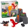 Image de Brio Volcan en Eruption Dinosaure - Accessoire pour Circuit de Train en Bois - Action de Jeu sans Pile/avec Aimant - dès 3 Ans -