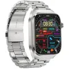 Image de INF Montre intelligente avec bracelet en métal ECG fréquence cardiaque sommeil Argent