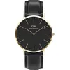 Image de montre seul le temps homme Daniel Wellington Classic Sheffield Noir DW00100544