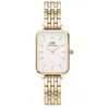 Image de Montre femme - DANIEL WELLINGTON - Quadro - 20x26 mm - Cadran blanc - Bracelet en acier doré