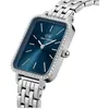 Image de Montre - DANIEL WELLINGTON - Quadro LUMINE BEZEL - Cadran bleu - Boîtier carré - Acier inoxydable