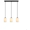 Image de Suspension 3xE14 40W Max métal noir et verre opale - Markslöjd - Cava