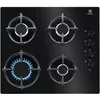 Image de Plaque de cuisson Gaz 600 Gas on Glass 60 cm ELECTROLUX KGG6407K Noir