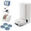 Image de Aspirateur robot Laveur Electrolux 800 avec station tout-en-un ELECTROLUX ER81UW3SW Blanc coquillage