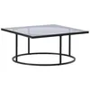 Image de Skanör table basse 90x90cm noir verre.