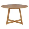 Image de Yadikon table de salle à manger Ø120cm extenstible avec plateaux supplémentaires chêne décor.