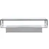 Image de Table basse en verre - Maglehem - Transparent - Acier - 130x60x38 cm