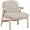 Image de Fauteuil Design en Bois Rile 77cm Beige