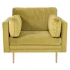 Image de Boom Fauteuil en velours vert.
