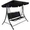 Image de Madras Canapé balançoire de jardin 3 pers. noir.