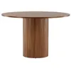 Image de Bianca Table de salle à manger Ø110cm plaqué chêne.