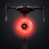 Image de Feu arrière de vélo rechargeable LED USB étanche - GOTOSEEU - 5 modes déclairage - Noir