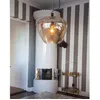 Image de Grande lampe suspendue By Rydéns Bellissimo - smoke grey - 395x40 cm