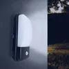 Image de Applique Murale Noire Extérieure LED IP65 20W avec Détecteur de Mouvement - Blanc Froid 6000K - 8000K - SILAMP