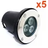 Image de Spot LED Encastrable Extérieur IP65 220V Sol 3W 80° (Lot de 5) - Blanc Neutre 4000K - 5500K - SILAMP
