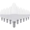 Image de Ampoule E14 LED 8W 220V C37 180° (Pack de 10) - Blanc Chaud 2300k - 3500k - SILUMEN