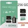 Image de Carte Mémoire - ISONIX - 256 Go - microSDXC - Adaptateur inclus - Lecture carte 4K