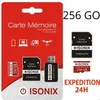 Image de Carte Micro-SD 256 Go - ISONIX - SDXC/SDHC - Classe 10 - Adaptateur inclus - Compatible smartphones et caméras