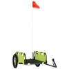 Image de Remorque de vélo cargo ZERODIS - Vert - Tissu Oxford et fer - Capacité de charge maximale 30 kg