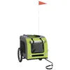 Image de Remorque de vélo pour chien FYDUN - Vert et gris - Capacité de charge 45 kg - Dimensions 69 x 1335 x 735 cm