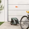 Image de Remorque de vélo pour chien ZERONE - Gris - Tissu Oxford et fer - Capacité de charge 30 kg